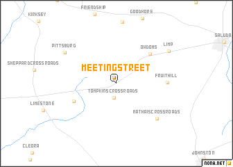 map of Meeting Street