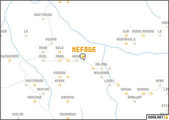 map of Méfadé