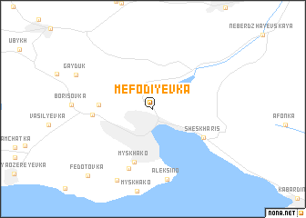 map of Mefodiyevka