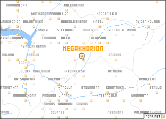 map of Méga Khoríon