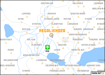 map of Megáli Khóra