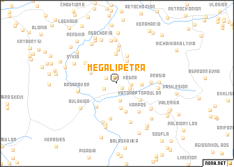 map of Megáli Pétra