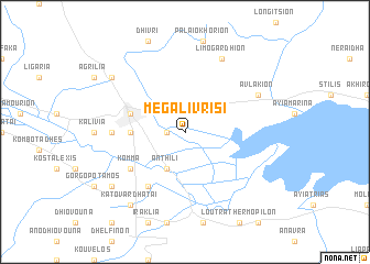 map of Megáli Vrísi