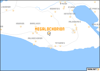map of Megalochórion