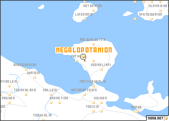 map of Megalopotámion