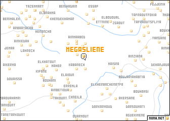 map of Megasliene