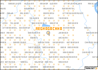 map of Meghāgāchha