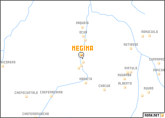 map of Megima