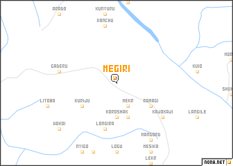 map of Megiri
