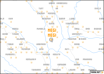 map of Megi