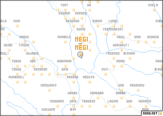 map of Megi