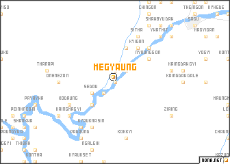 map of Megyaung