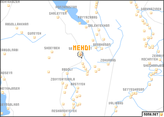 map of Mehdī