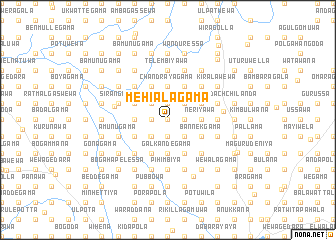 map of Mehialagama