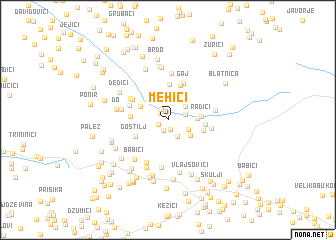 map of Mehići