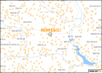 map of Mehmedići