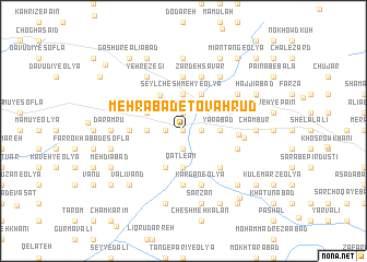 map of Mehrābād-e Tovahrūd