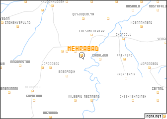 map of Mehrābād
