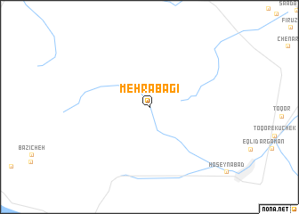 map of Mehrābagī