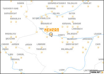 map of Mehrān