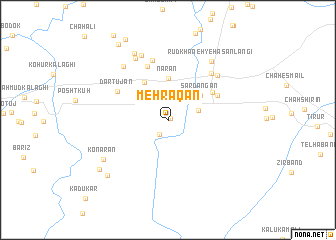 map of Mehraqān
