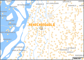 map of Mehr Chandwāla