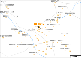 map of Mehrīān