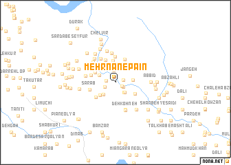 map of Mehrnān-e Pā\