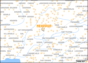 map of Mehrpur