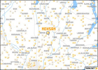 map of Mehsam