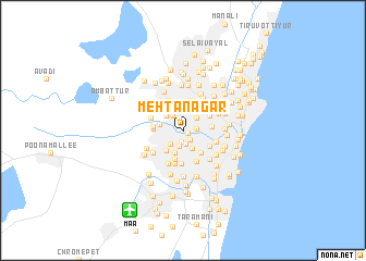 map of Mehtanagar