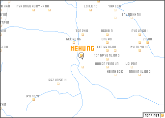 map of Me-hung