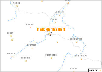 map of Meichengzhen