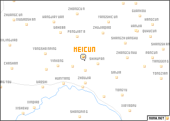 map of Meicun