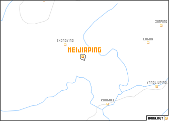 map of Meijiaping