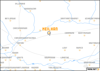 map of Meilhan