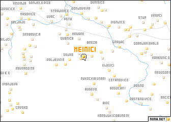 map of Meinići