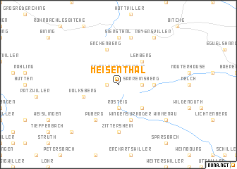 map of Meisenthal