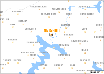 map of Meishan