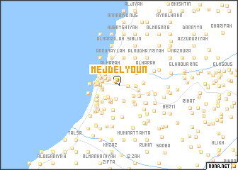 map of Mejdelyoûn