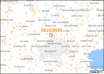 map of Mejicanos