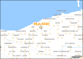 map of Mejlskov