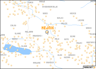 map of Mejnik