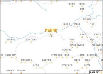 map of Mékak