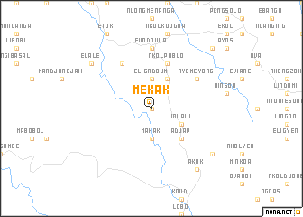 map of Mekak