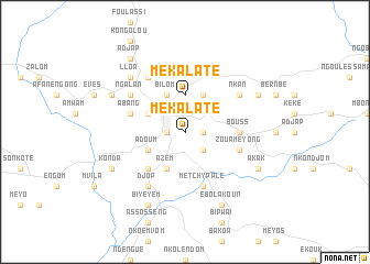 map of Mekalaté