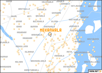 map of Mekanwāla