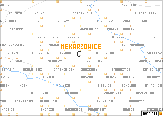 map of Mękarzowice