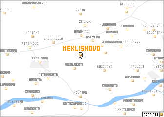 map of Meklishovo