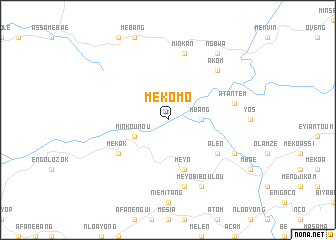 map of Mékomo